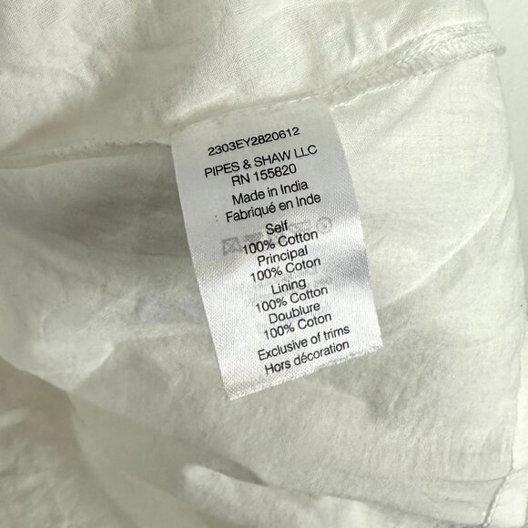 VERONICA BEARD Kylan Eyelet Cotton Shirtdress in White Size 2 - Picture 5 of 12